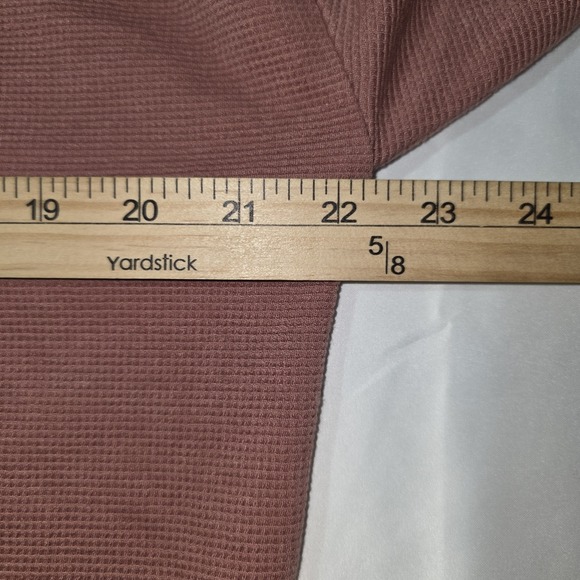 Vuori Women's Bayview Thermal Hoodie Waffle Knit VW263 Rosewood Pink Size Small - Picture 7 of 9